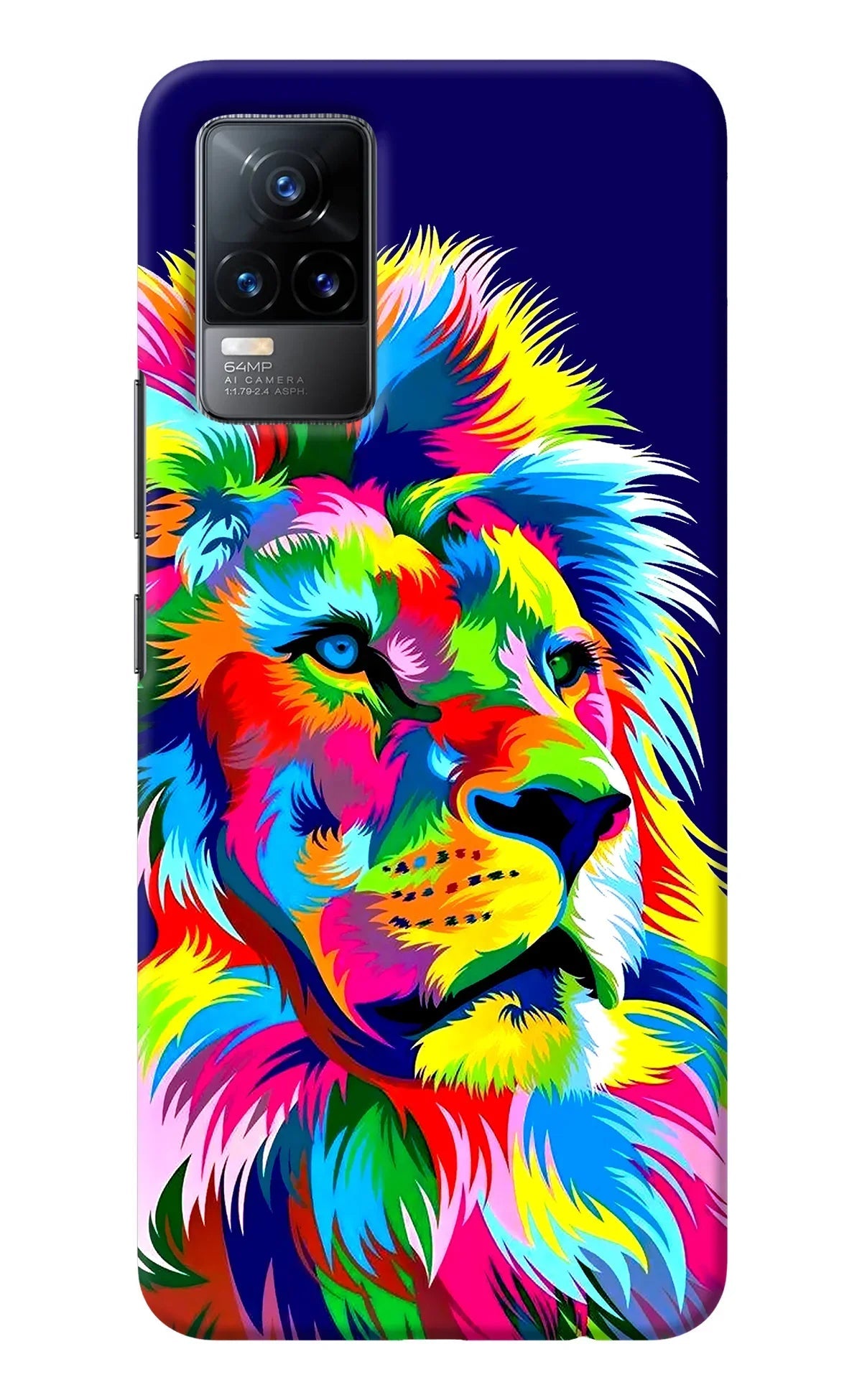 Vector Art Lion Vivo Y73/V21E 4G Back Cover