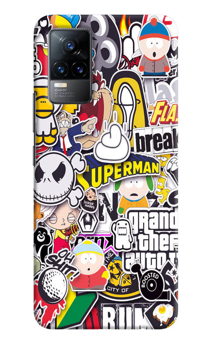 Sticker Bomb Vivo Y73/V21E 4G Back Cover