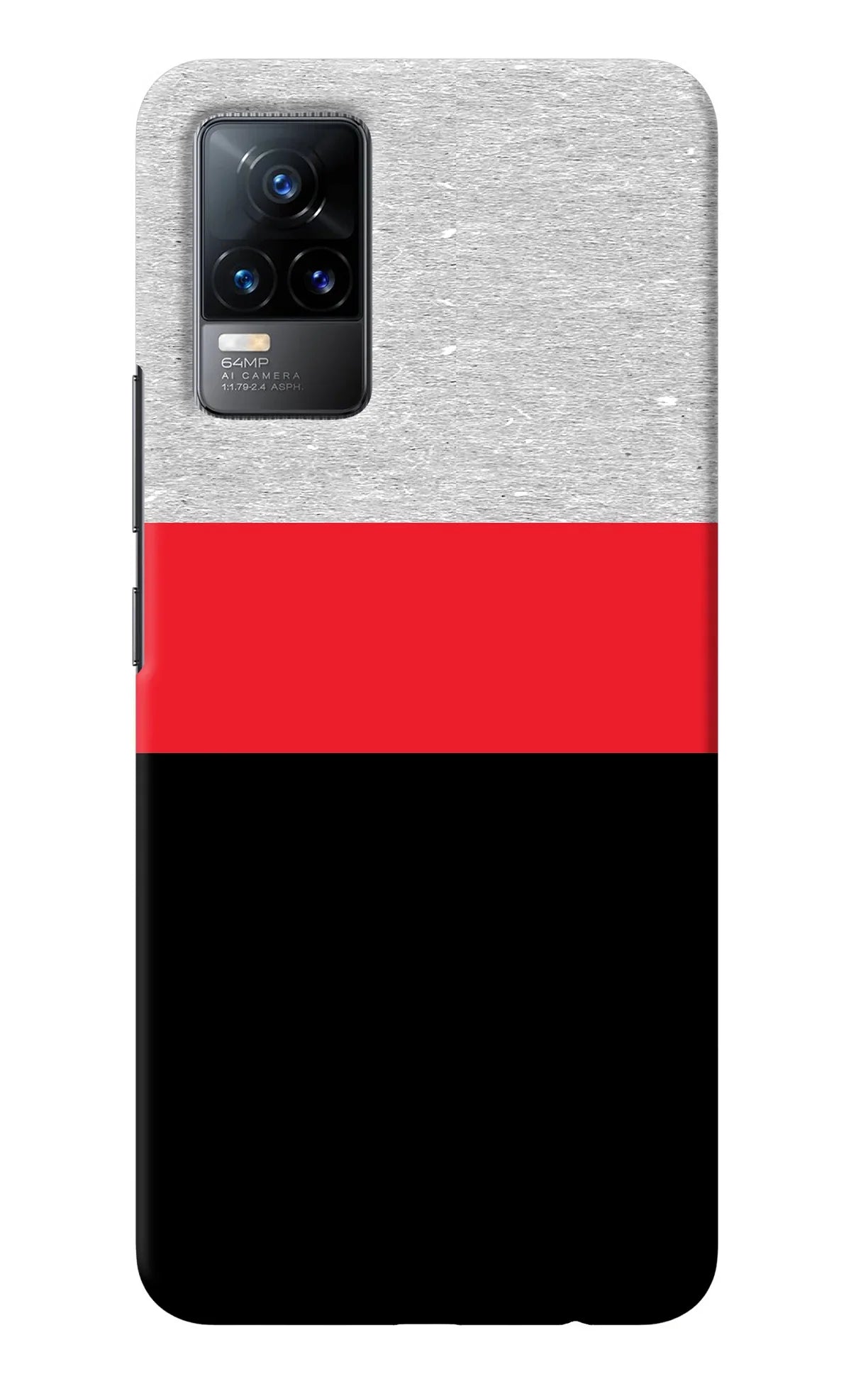 Tri Color Pattern Vivo Y73/V21E 4G Back Cover