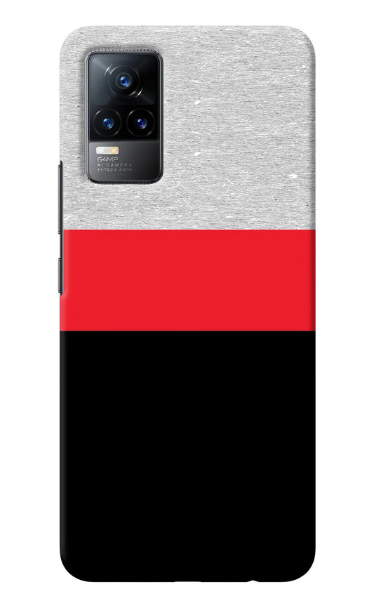Tri Color Pattern Vivo Y73/V21E 4G Back Cover