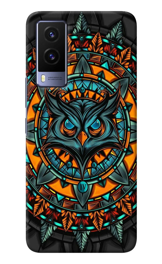 Angry Owl Art Vivo V21E 5G Back Cover