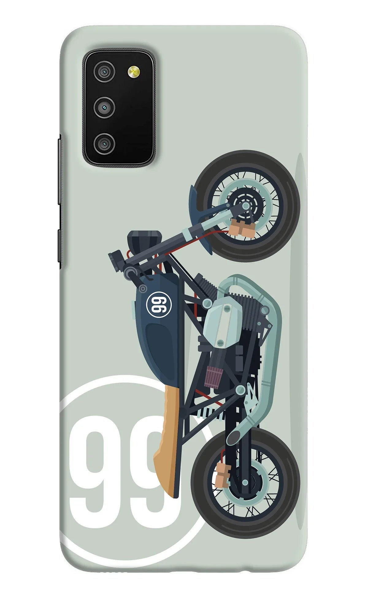 Classic Cafe Racer 99 Samsung M02s Back Cover