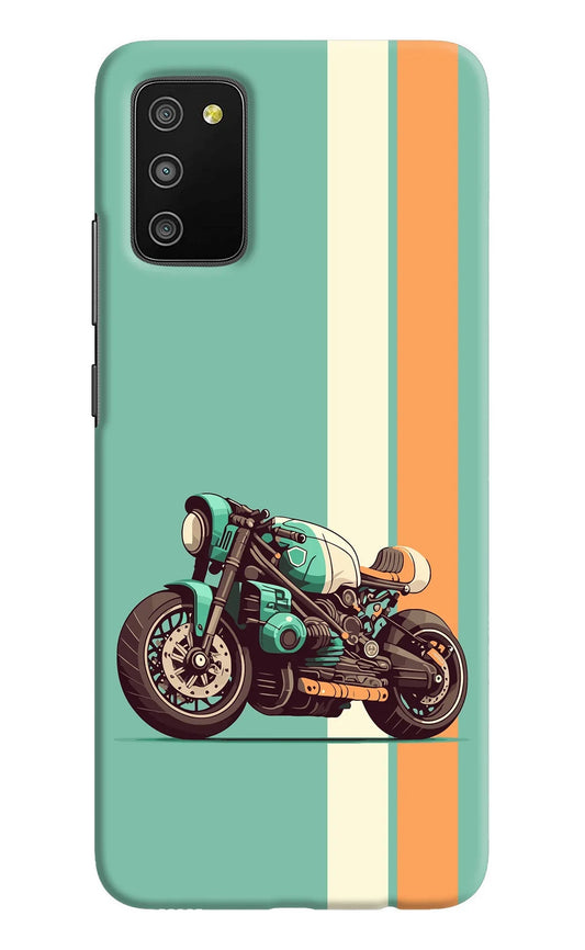 Striped Moto Drift Samsung M02s Back Cover