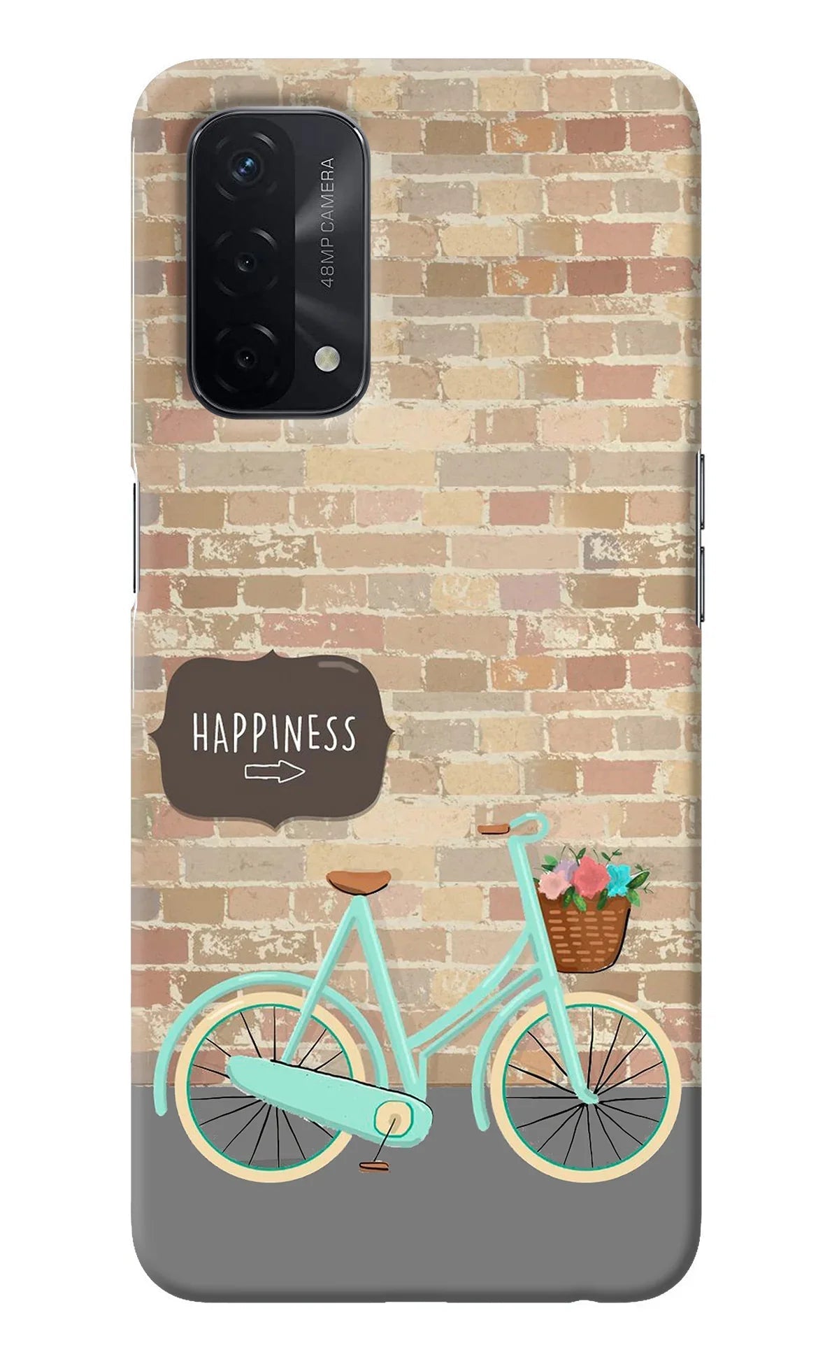 Happiness Artwork Oppo A74 5G Back Cover
