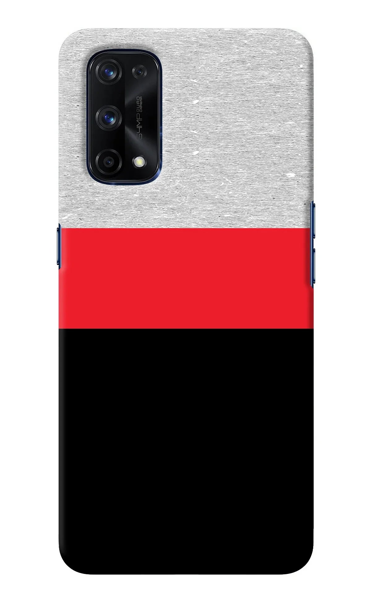 Tri Color Pattern Realme X7 Pro Back Cover