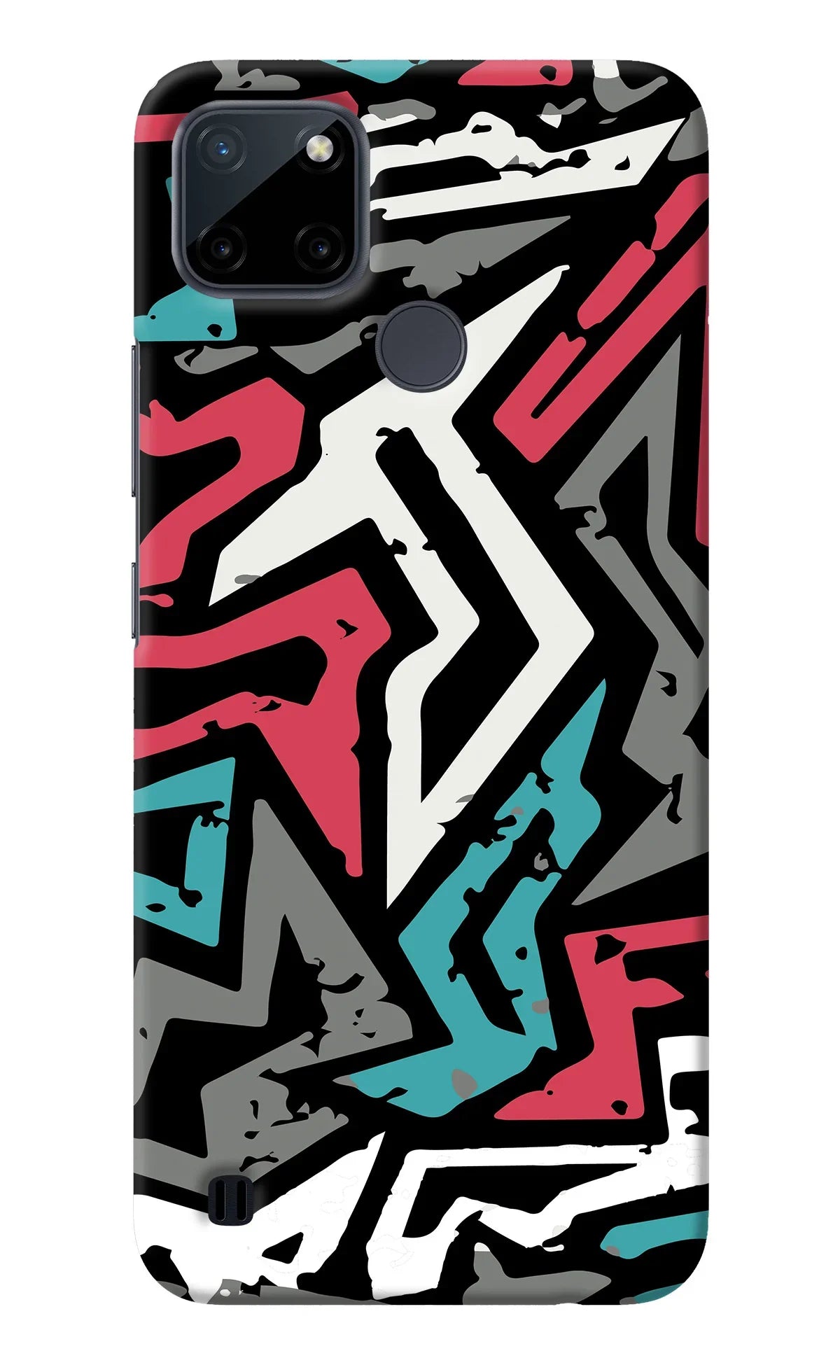 Geometric Graffiti Realme C21Y/C25Y Back Cover