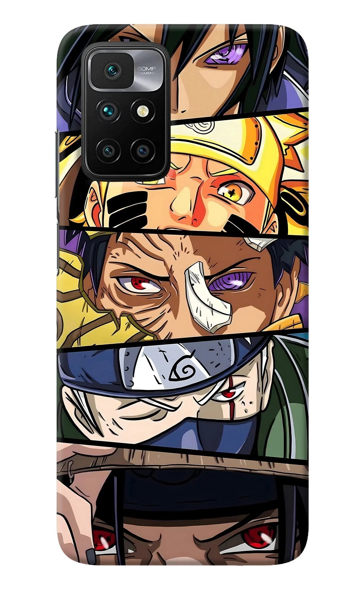 Naruto Character Redmi 10 Prime Back Cover