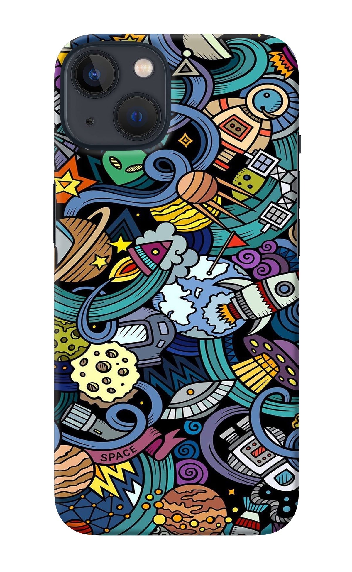 Space Abstract iPhone 13 Back Cover