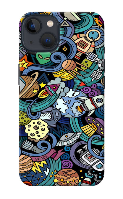 Space Abstract iPhone 13 Back Cover