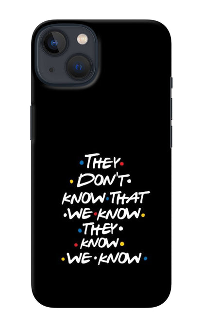FRIENDS Dialogue iPhone 13 Mini Back Cover