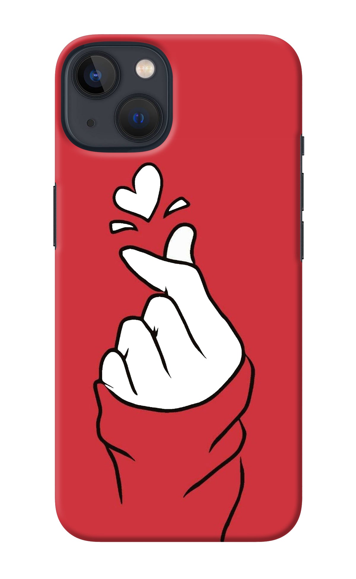 Korean Love Sign iPhone 13 Mini Back Cover