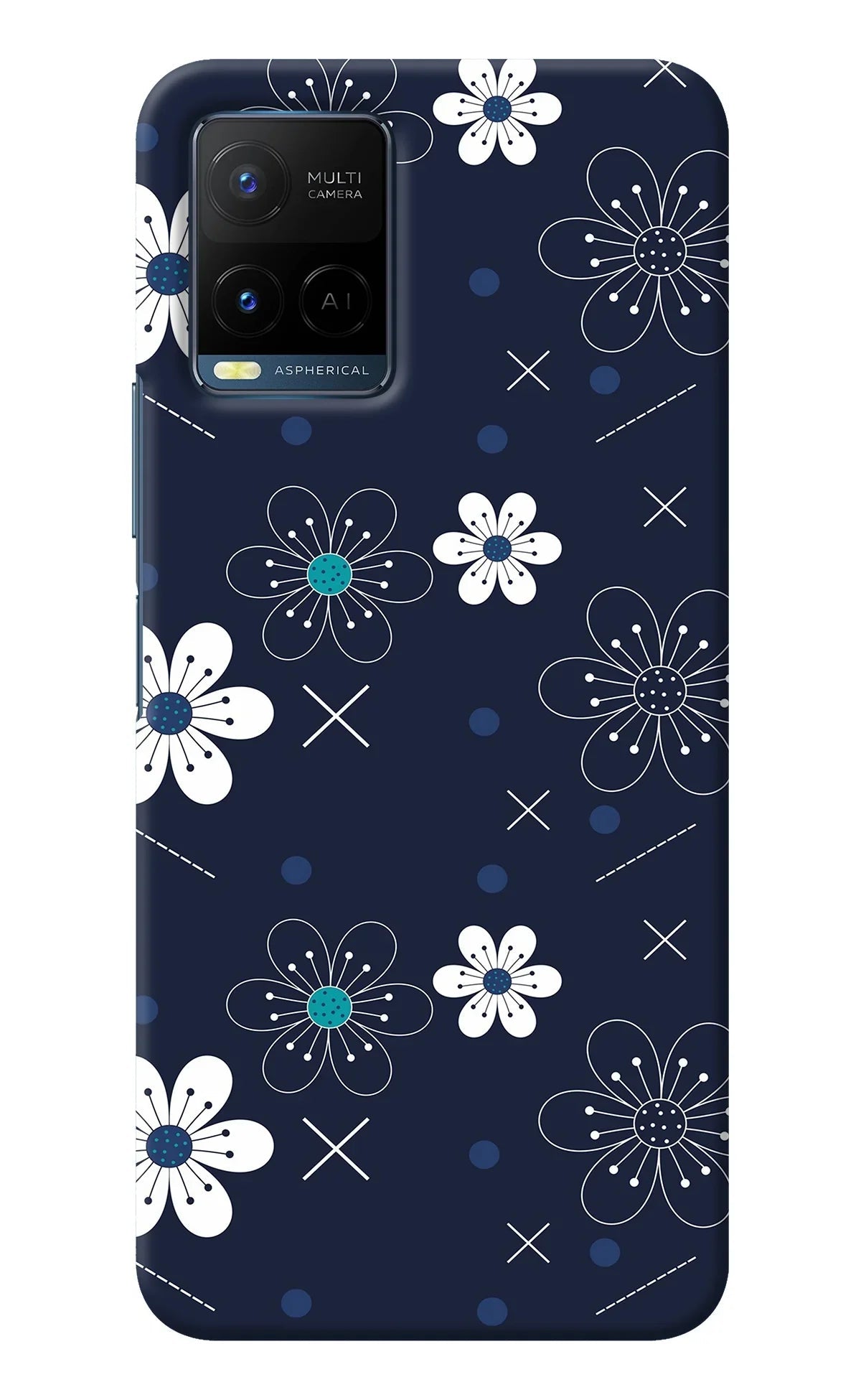 Flowers Vivo Y21/Y21s/Y33s Back Cover