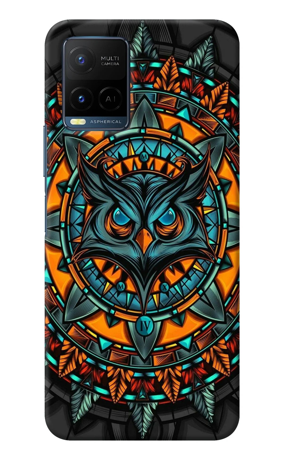 Angry Owl Art Vivo Y21/Y21s/Y33s Back Cover