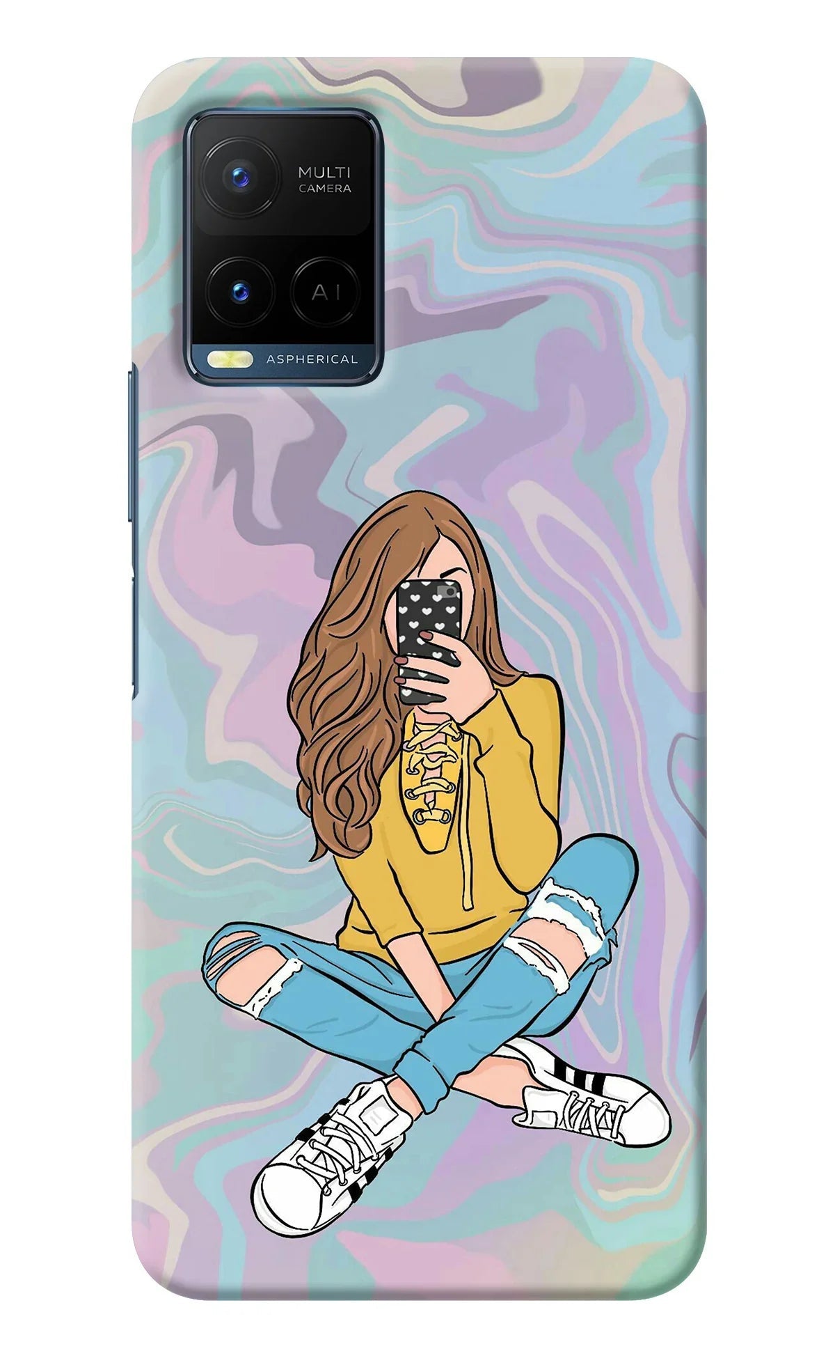 Selfie Girl Vivo Y21/Y21s/Y33s Back Cover