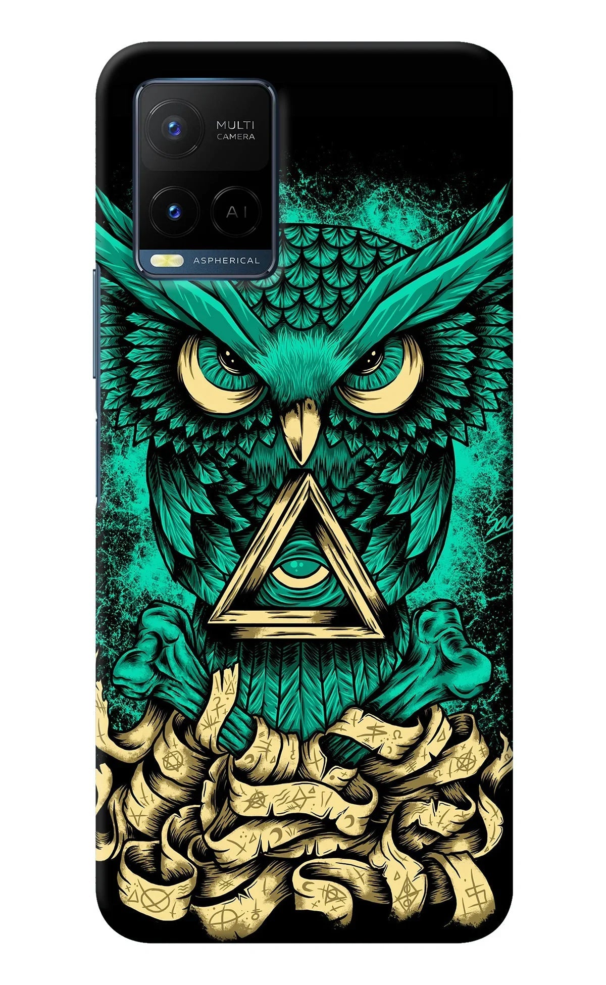 Green Owl Vivo Y21/Y21s/Y33s Back Cover
