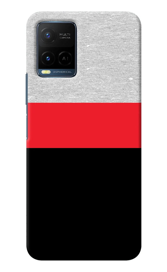 Tri Color Pattern Vivo Y21/Y21s/Y33s Back Cover