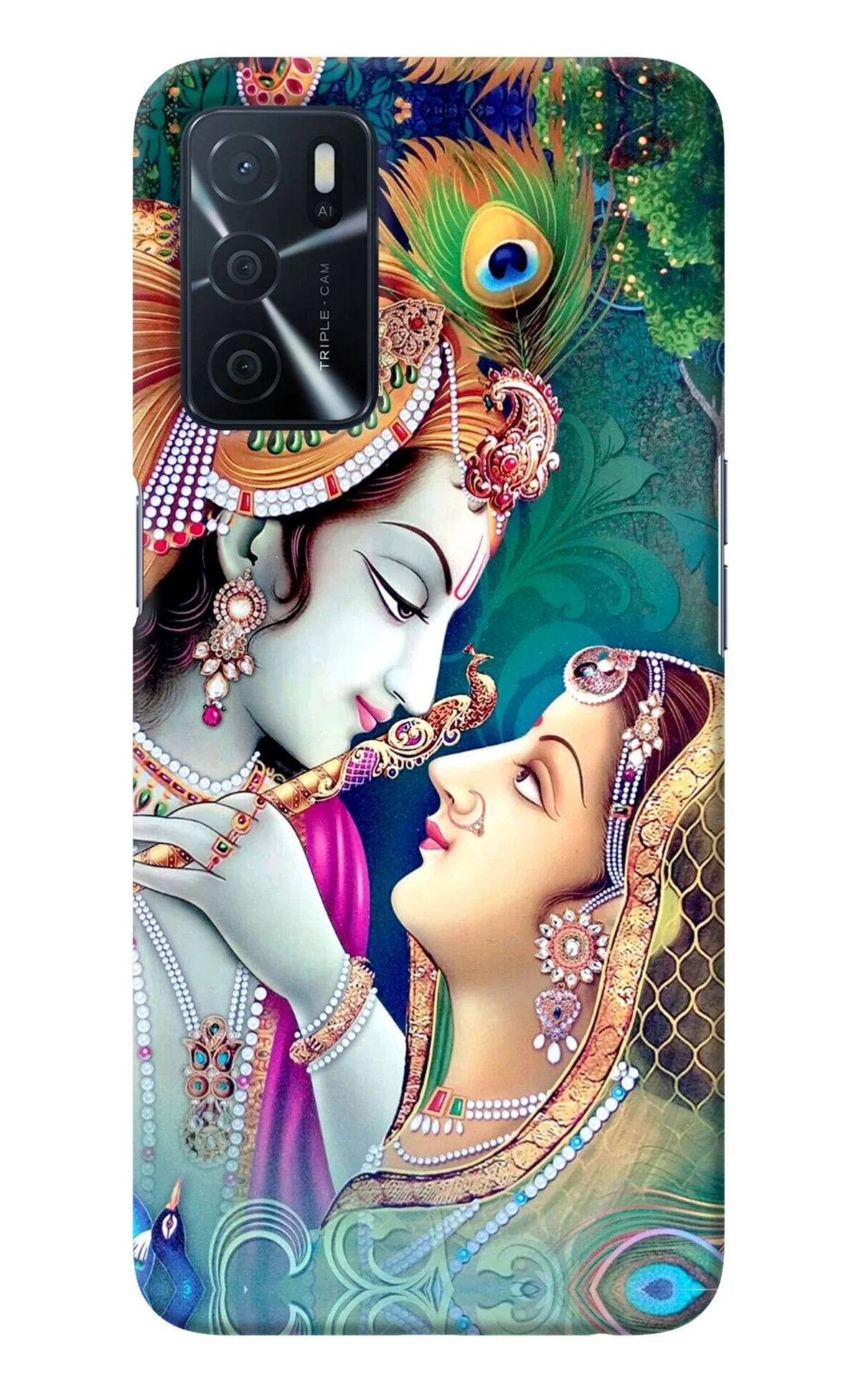Lord Radha Krishna Oppo A16 Back Cover