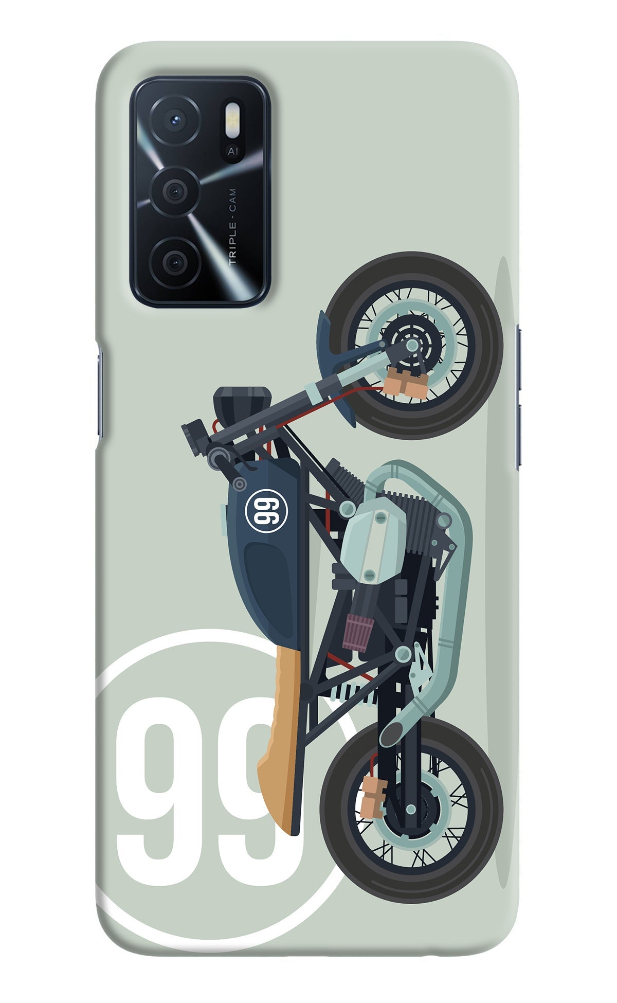 Classic Cafe Racer 99 Oppo A16 Back Cover