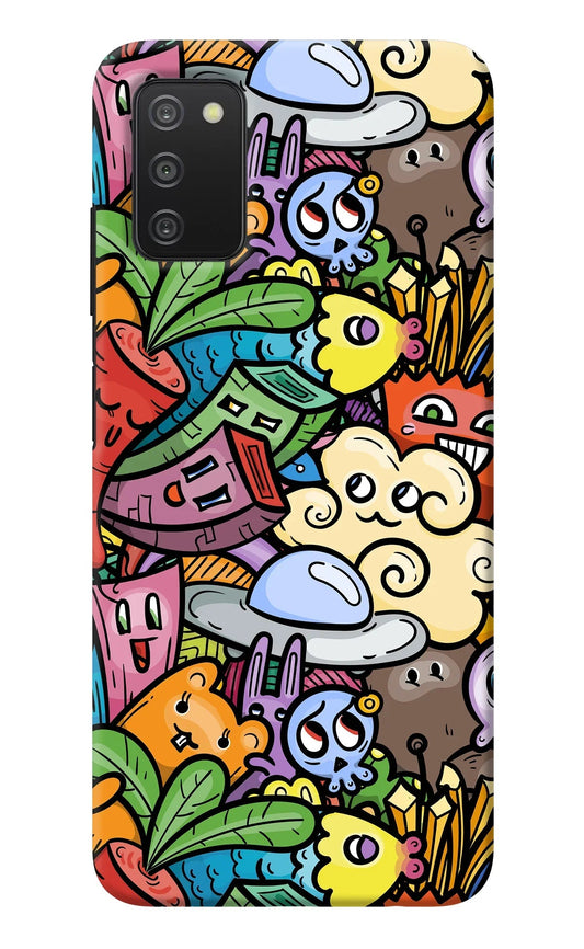 Veggie Doodle Samsung A03s Back Cover