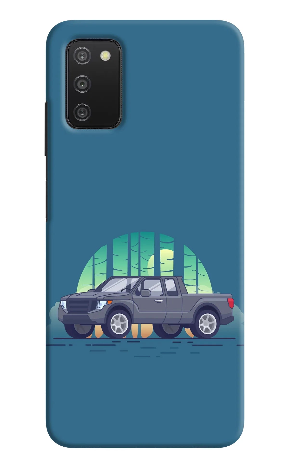 Retro Garage Vibe Samsung A03s Back Cover