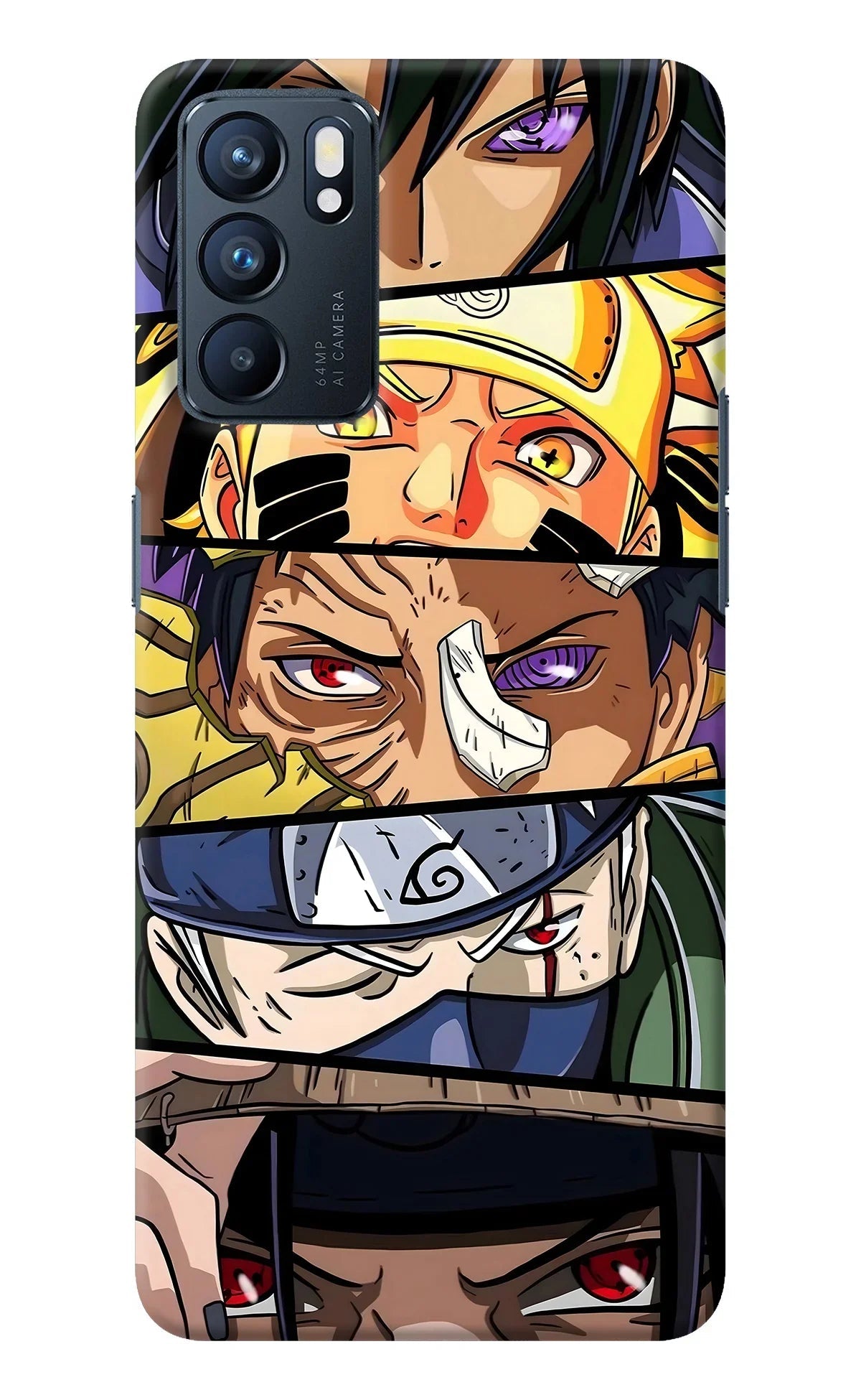 Naruto Character Oppo Reno6 5G Back Cover