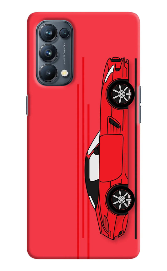Red Velocity Oppo Reno5 Pro 5G Back Cover
