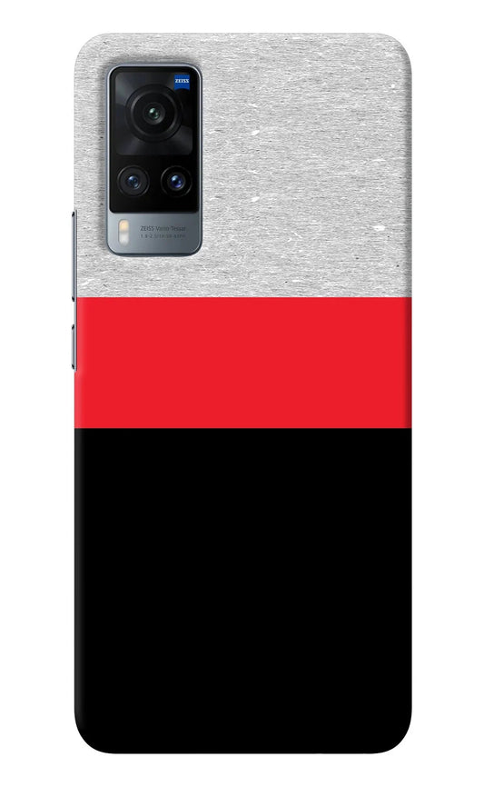 Tri Color Pattern Vivo X60 Back Cover