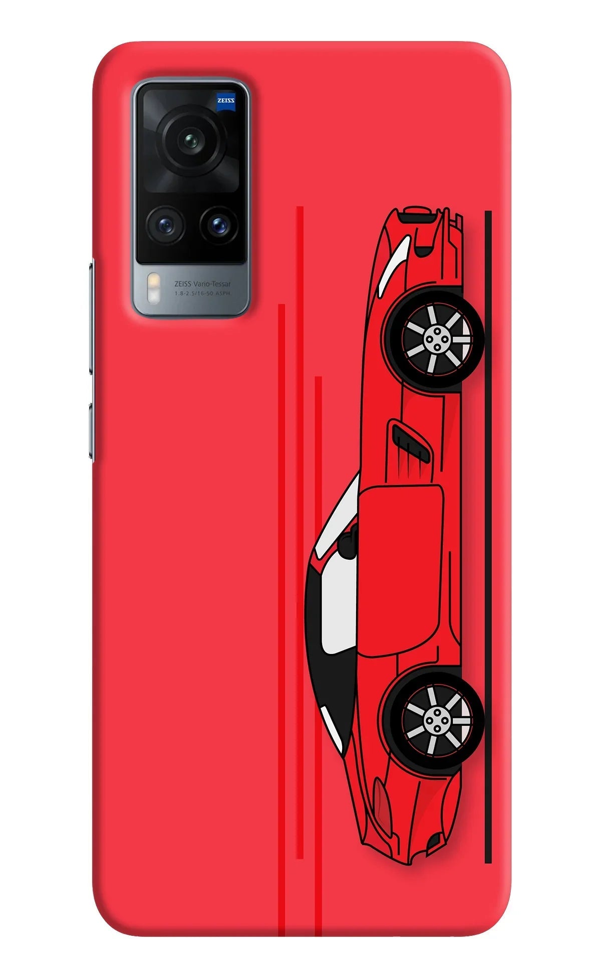Red Velocity Vivo X60 Back Cover