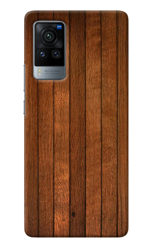 Wooden Artwork Bands Vivo X60 Pro Back Cover