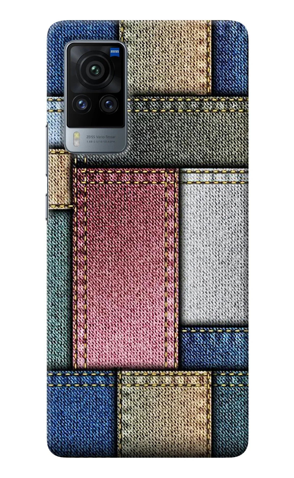 Multicolor Jeans Vivo X60 Pro Back Cover