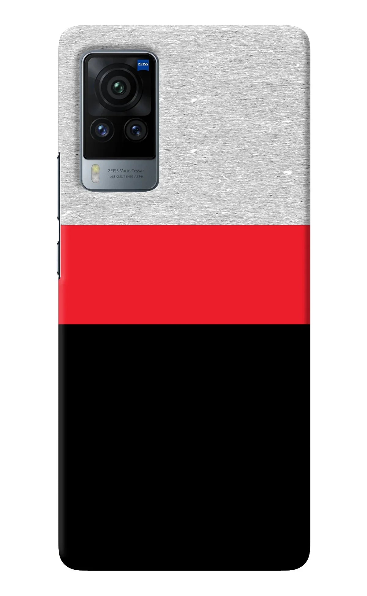 Tri Color Pattern Vivo X60 Pro Back Cover
