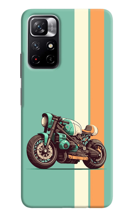 Striped Moto Drift Redmi Note 11T 5G Back Cover