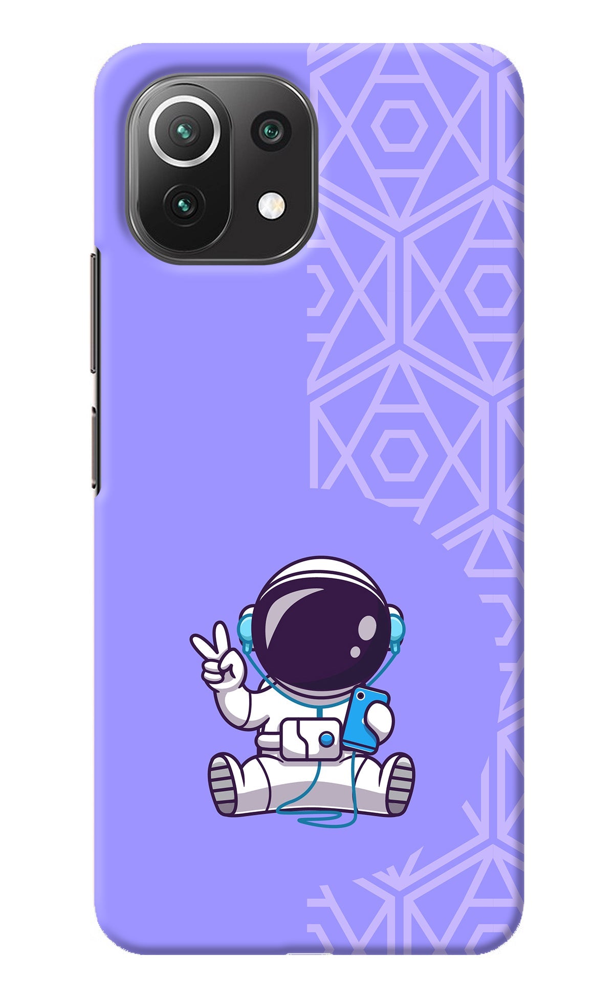 Cute Astronaut Chilling Mi 11 Lite NE 5G Back Cover