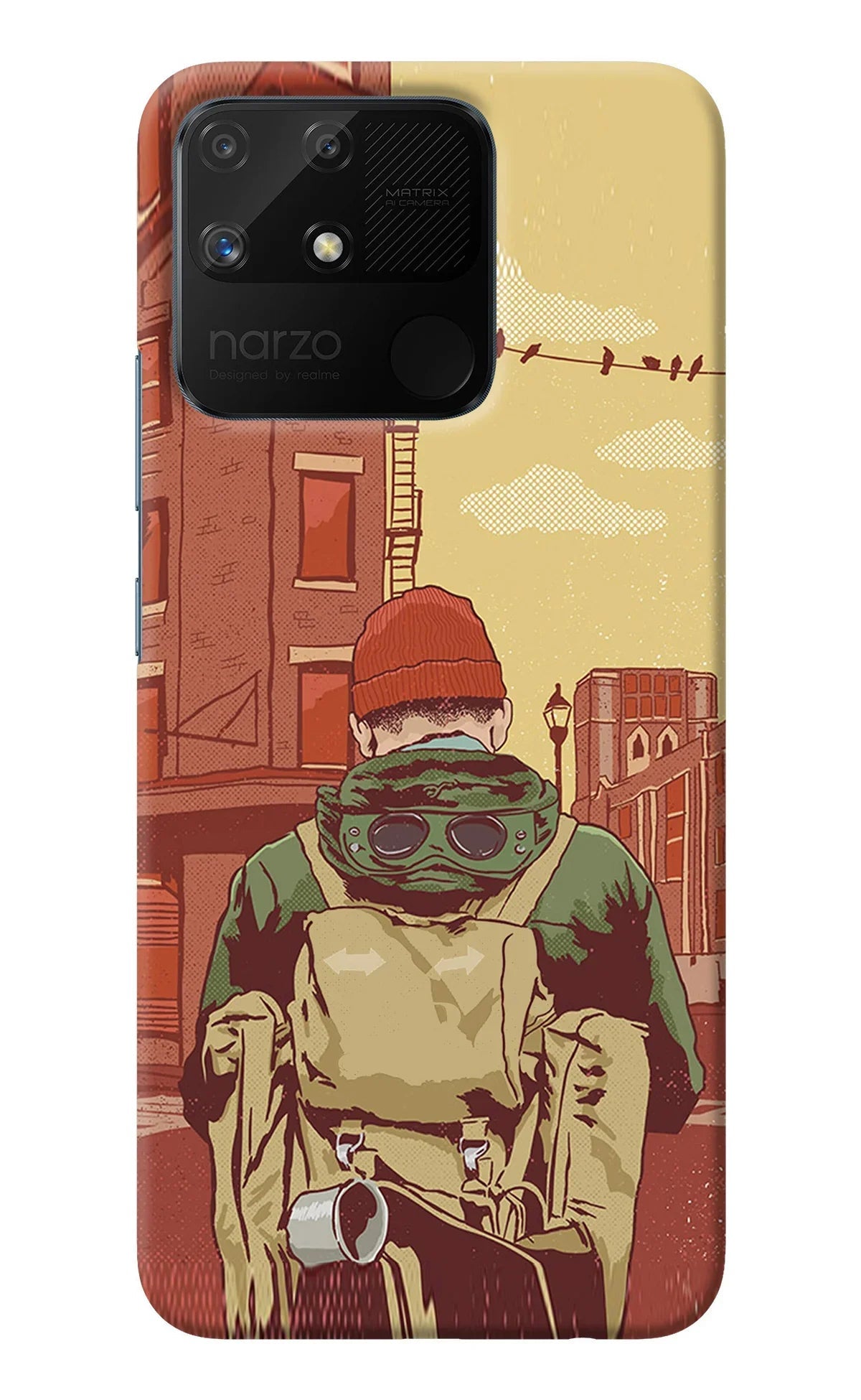 Adventurous Realme Narzo 50A Back Cover