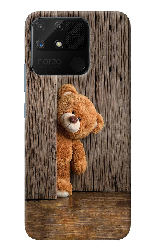 Teddy Wooden Realme Narzo 50A Back Cover