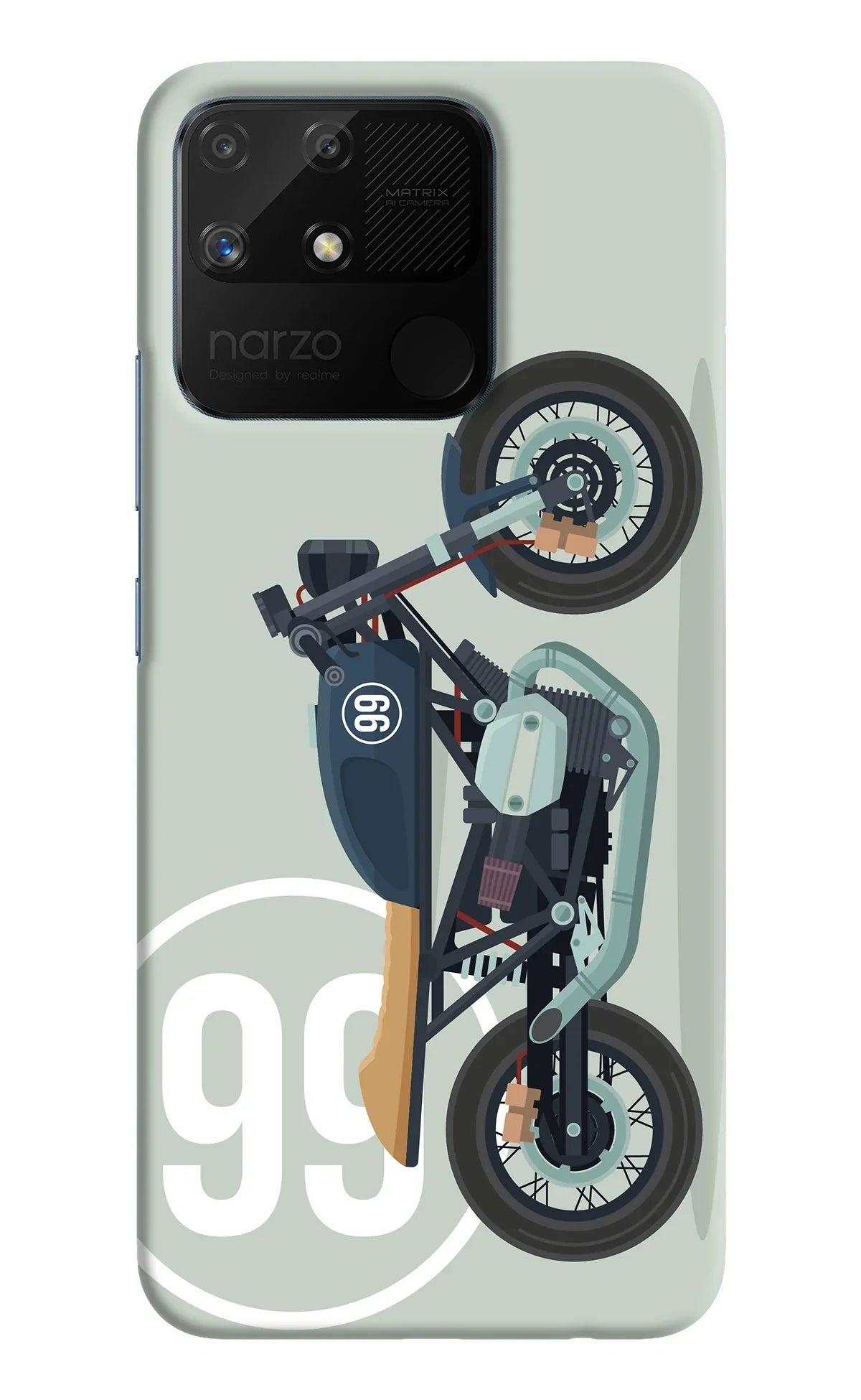 Classic Cafe Racer 99 Realme Narzo 50A Back Cover