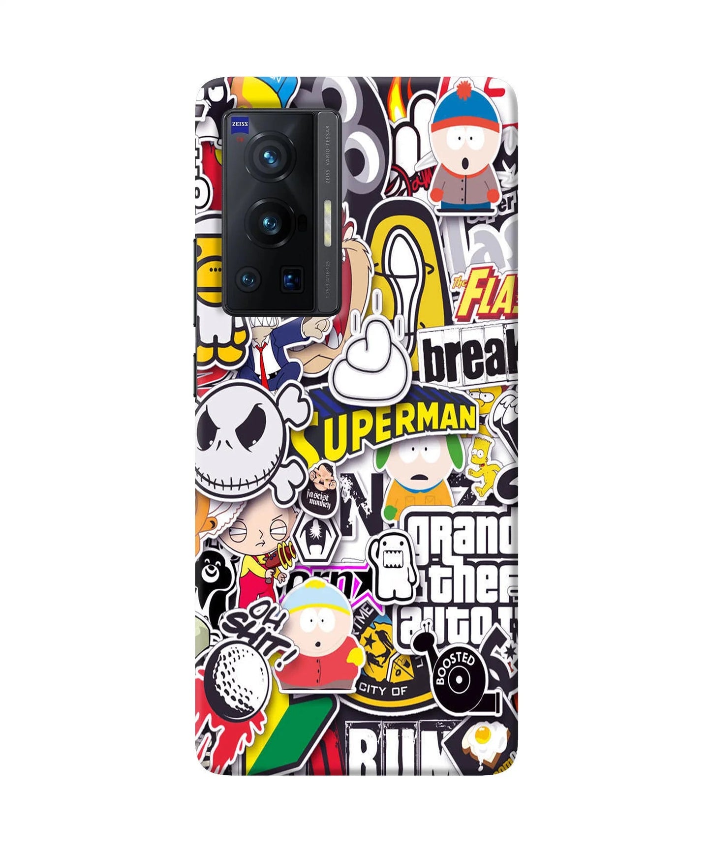 Sticker Bomb Vivo X70 Pro Back Cover