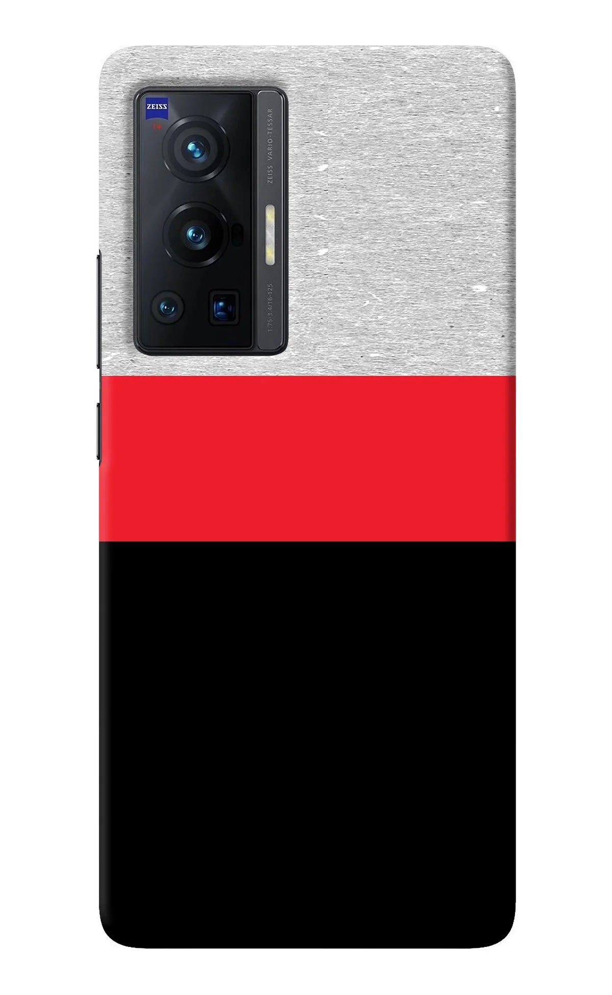Tri Color Pattern Vivo X70 Pro Back Cover