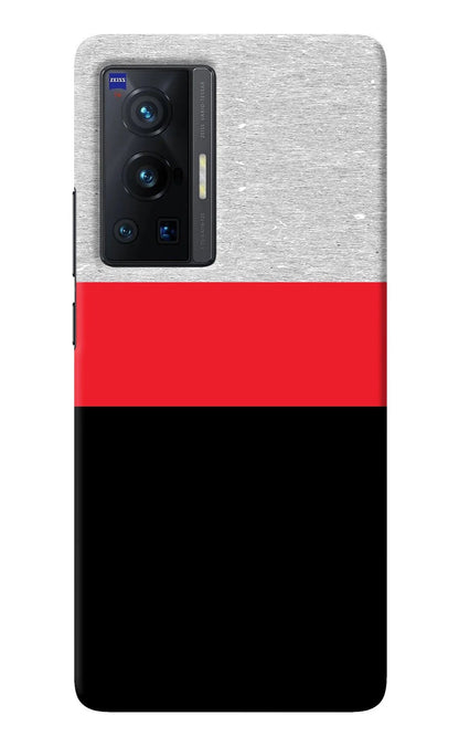 Tri Color Pattern Vivo X70 Pro Back Cover