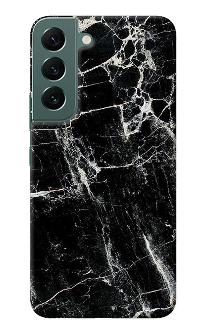 Black Marble Texture Samsung S22 Back Cover