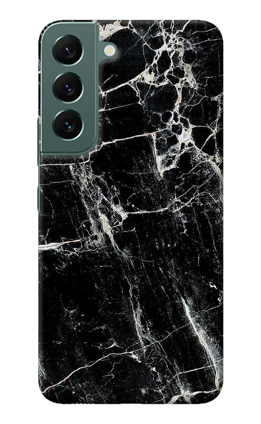 Black Marble Texture Samsung S22 Back Cover