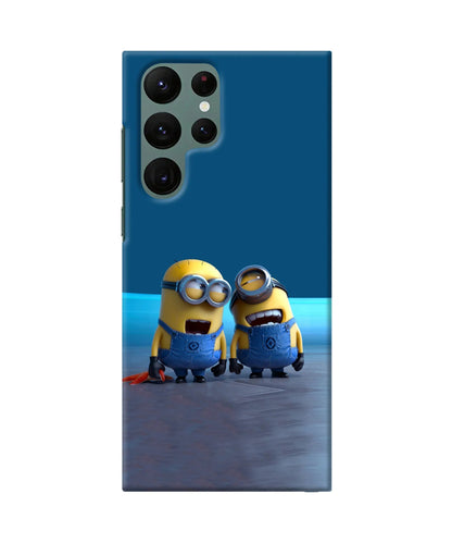 Minion Laughing Samsung S22 Ultra Back Cover