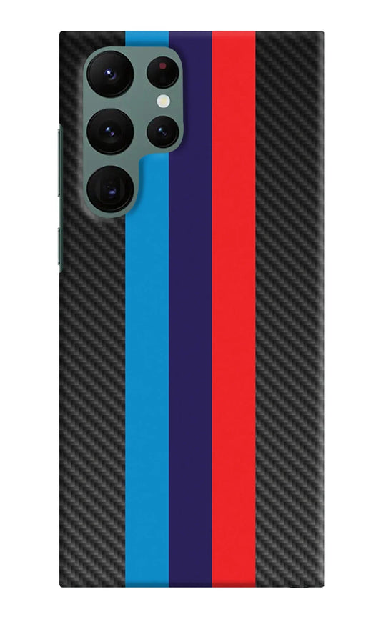 BMW Stripes Pattern Samsung S22 Ultra Back Cover