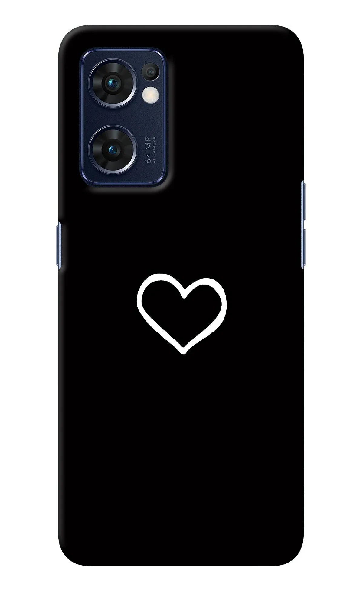Heart Oppo Reno7 5G Back Cover