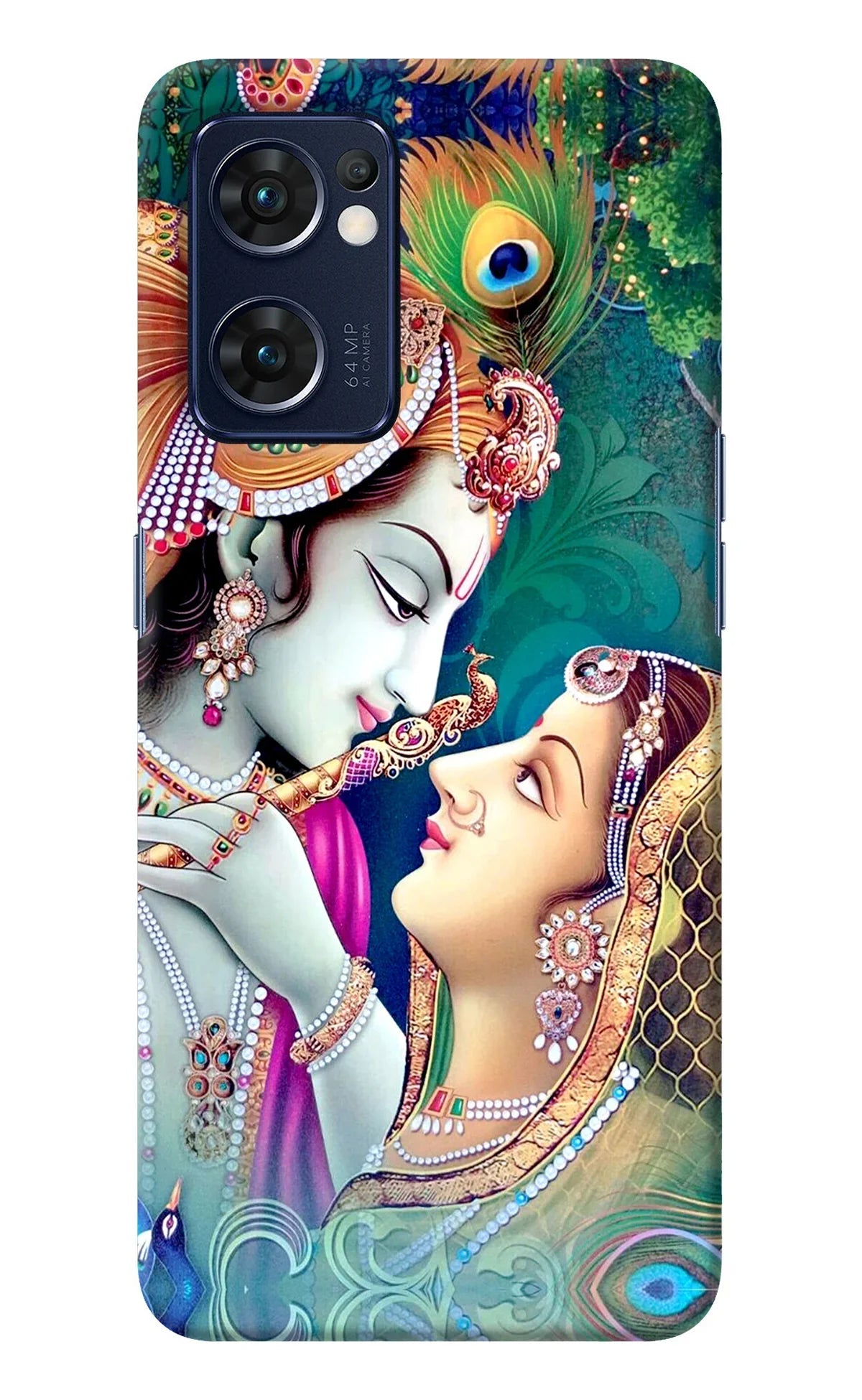 Lord Radha Krishna Oppo Reno7 5G Back Cover