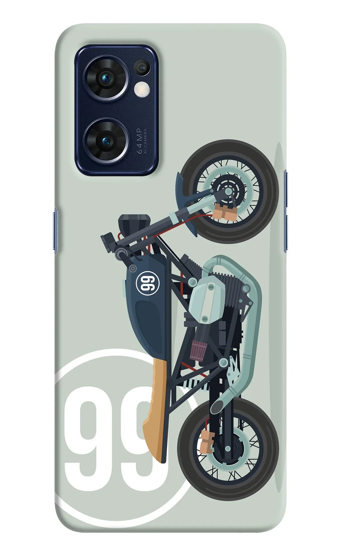 Classic Cafe Racer 99 Oppo Reno7 5G Back Cover