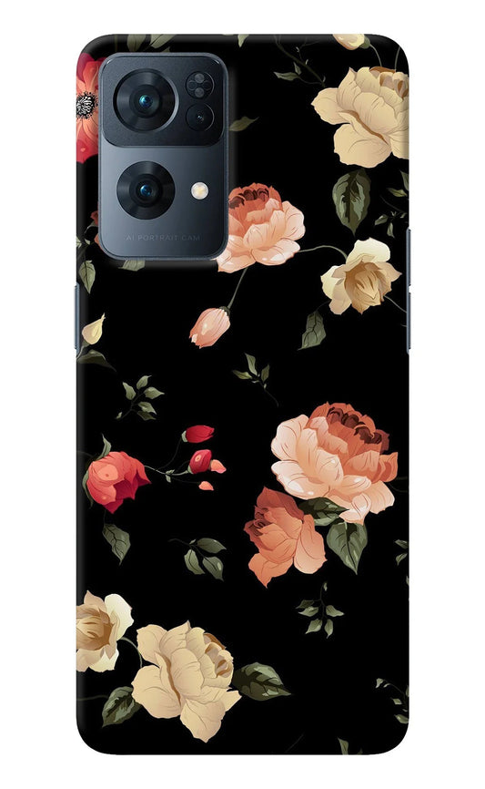Flowers Oppo Reno7 Pro 5G Back Cover