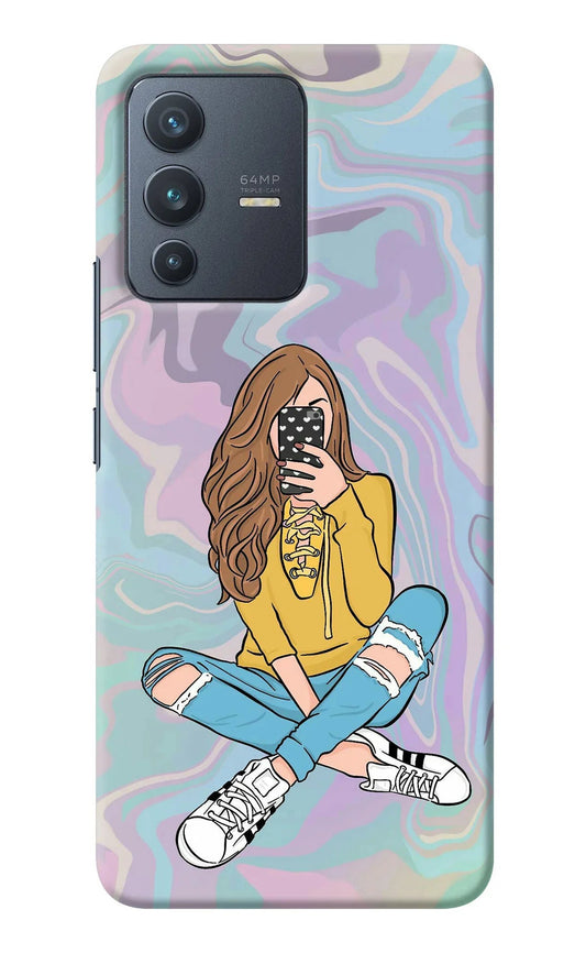 Selfie Girl Vivo V23 5G Back Cover