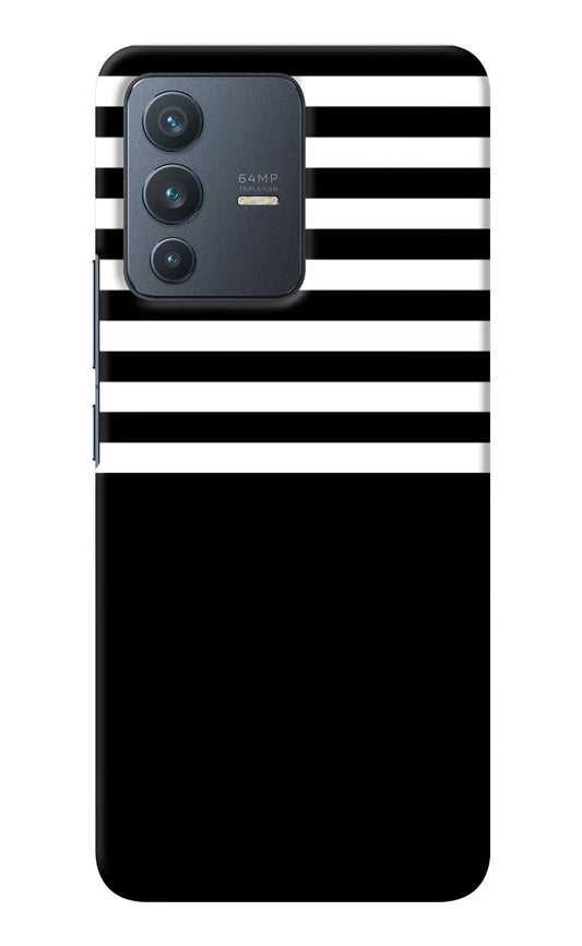 Black and White Print Vivo V23 5G Back Cover