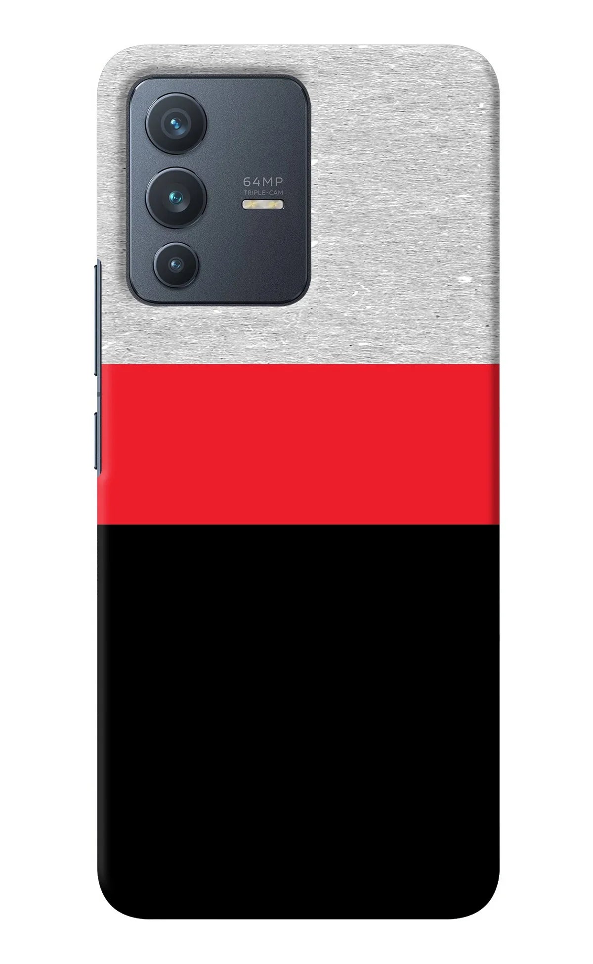 Tri Color Pattern Vivo V23 5G Back Cover